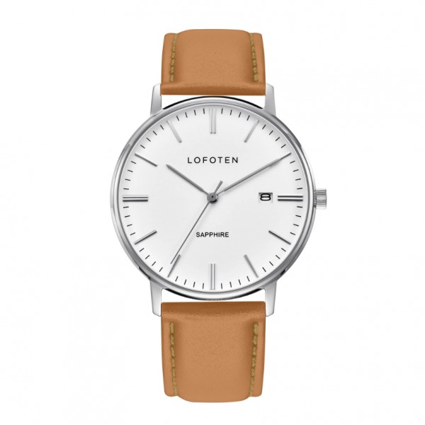 LOFOTEN F-8109M-SS1 Silver  Light Brown Man Leather